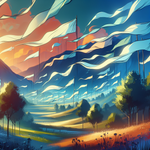 Rüzgarda Dalgalanan Bayraklar (Flags Fluttering in Wind)