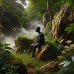 Kayada Oturma (Sitting on Rock)